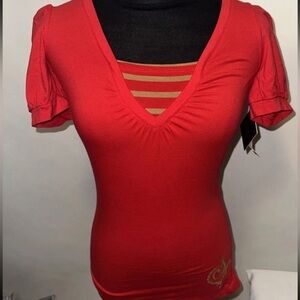 Women’s South Pole Red Shirt Size Small Y2K NWT